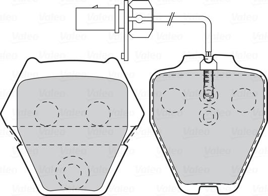 Valeo 302333 - Set placute frana,frana disc parts5.com