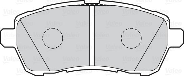 Valeo 302220 - Komplet kočnih obloga, disk kočnica parts5.com