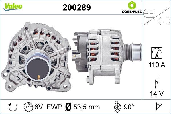 Valeo 200289 - Генератор parts5.com