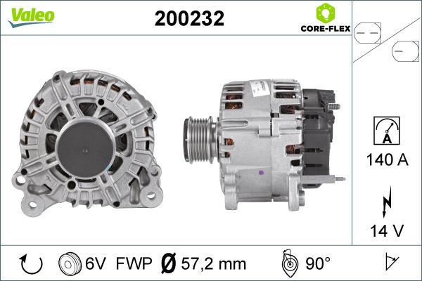 Valeo 200232 - Generator parts5.com