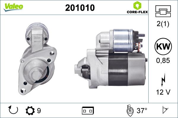 Valeo 201010 - Żtartér parts5.com