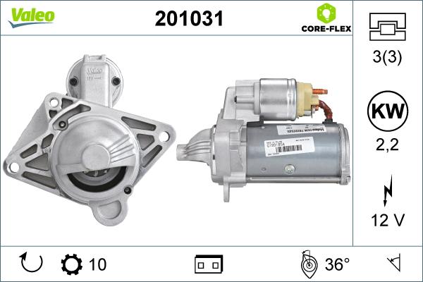 Valeo 201031 - Önindító parts5.com