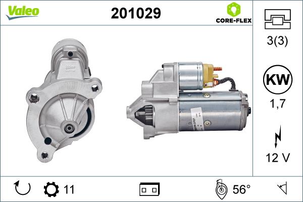 Valeo 201029 - Startér parts5.com