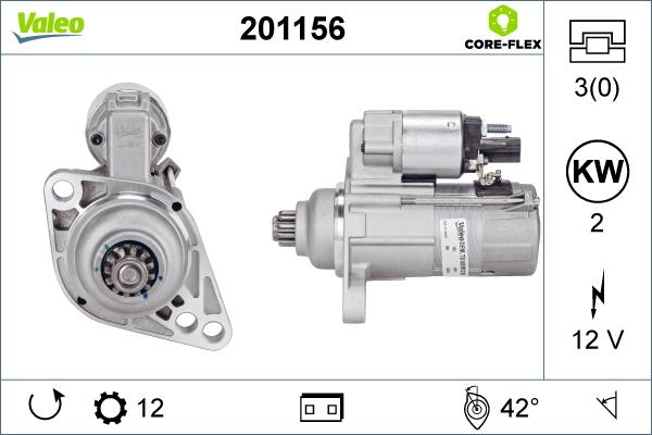 Valeo 201156 - Żtartér parts5.com