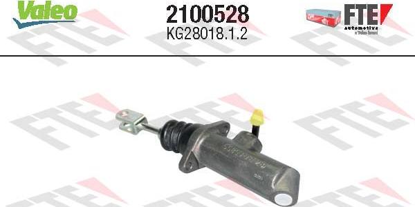 Valeo 2100528 - Hlavný spojkový valec parts5.com