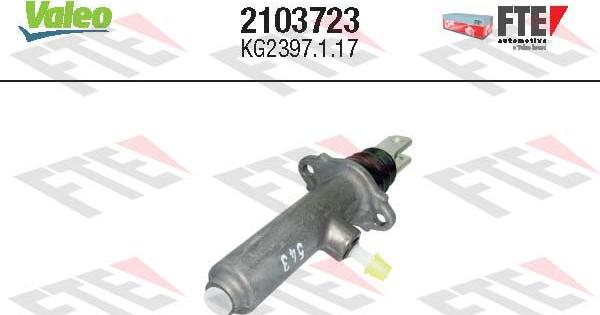 Valeo 2103723 - Merkez silindir, debriyaj parts5.com