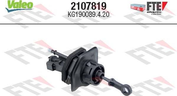 Valeo 2107819 - Glavni cilindar, kvačilo parts5.com