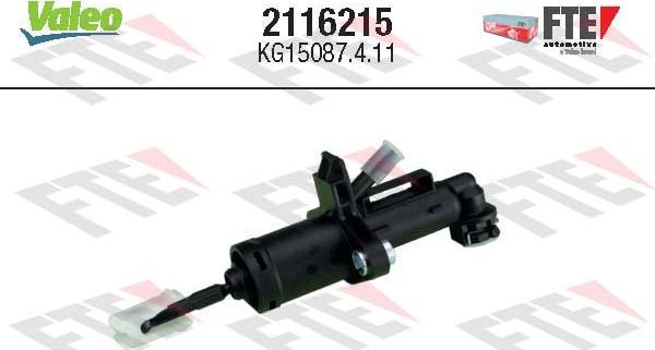 Valeo 2116215 - Merkez silindir, debriyaj parts5.com