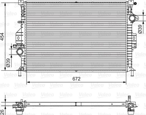 Valeo 701536 - Hűtő, motorhűtés parts5.com