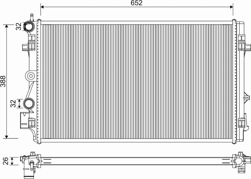 Valeo 701331 - Hladnjak, hlađenje motora parts5.com