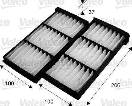 Valeo 715545 - Filtar, zrak unutarnjeg prostora parts5.com