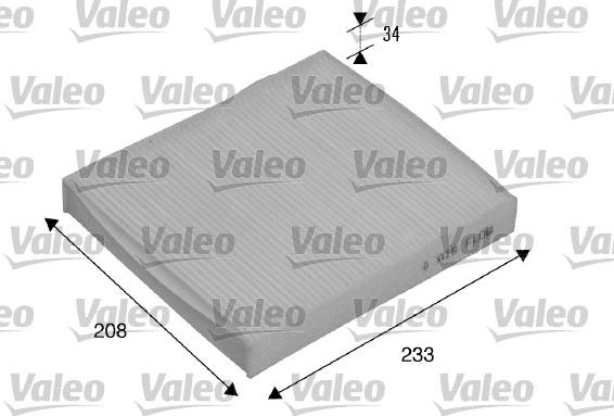 Valeo 715510 - Filtru, aer habitaclu parts5.com