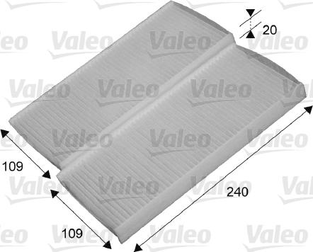 Valeo 715649 - Filter, interior air parts5.com