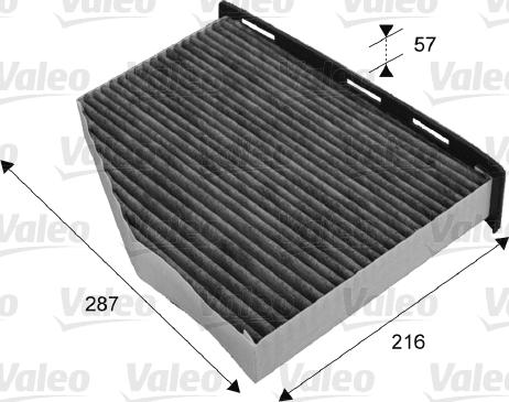 Valeo 715665 - Szűrő, utastér levegő parts5.com