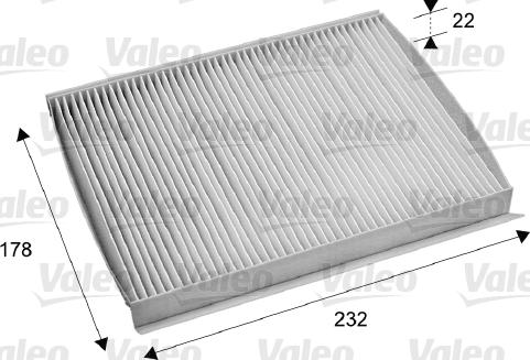 Valeo 715686 - Filtro, aire habitáculo parts5.com