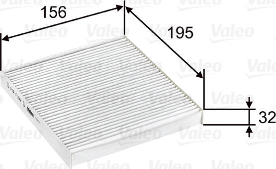 Valeo 715637 - Филтър купе (поленов филтър) parts5.com