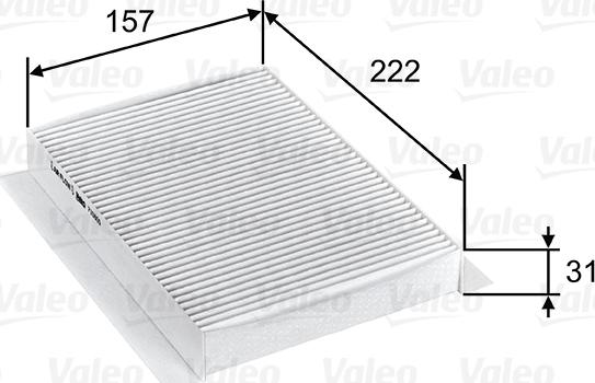 Valeo 715809 - Filter, interior air parts5.com