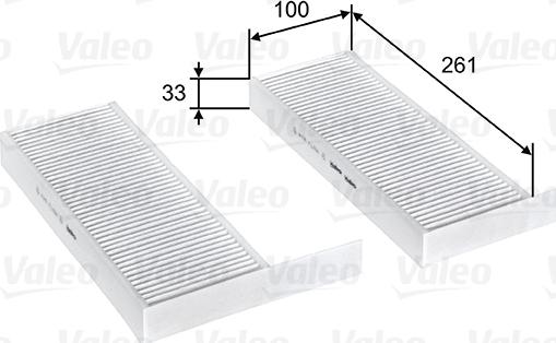 Valeo 715808 - Filtro, aire habitáculo parts5.com