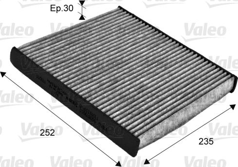 Valeo 715720 - Filtar, zrak unutarnjeg prostora parts5.com