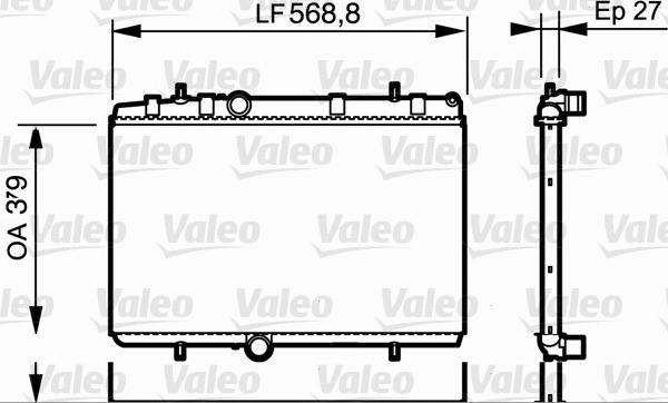 Valeo 734338 - Radiator, engine cooling parts5.com