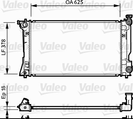 Valeo 734712 - Hűtő, motorhűtés parts5.com