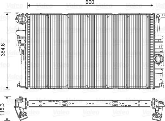 Valeo 735454 - Radiador, refrigeración del motor parts5.com