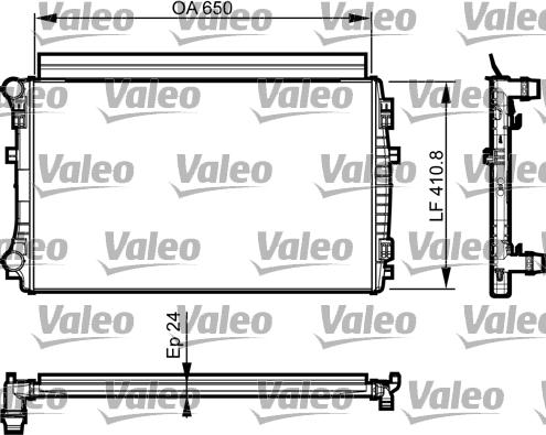 Valeo 735558 - Chladič motora parts5.com