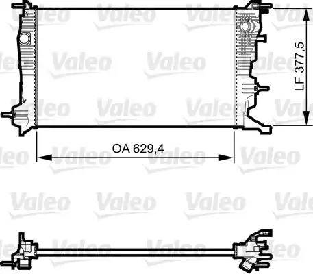 Valeo 735607 - Motor su radyatörü parts5.com