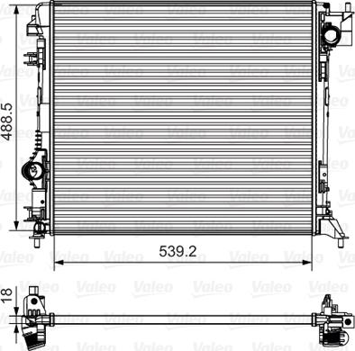 Valeo 735625 - Radiator, racire motor parts5.com