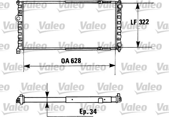 Valeo 730945 - Radiator, racire motor parts5.com