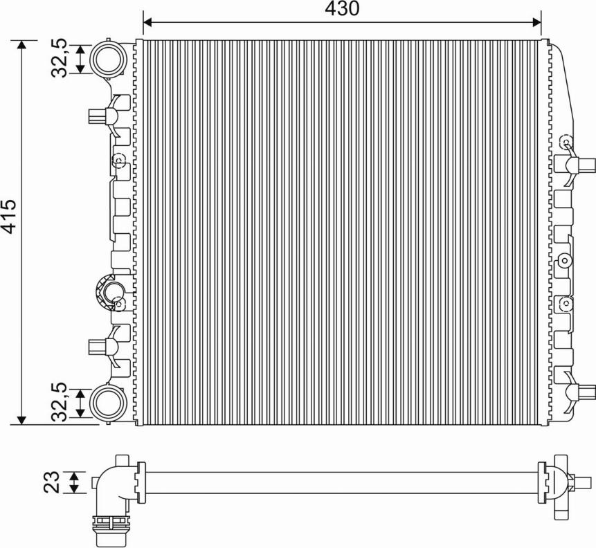 Valeo 733062 - Radiator, racire motor parts5.com