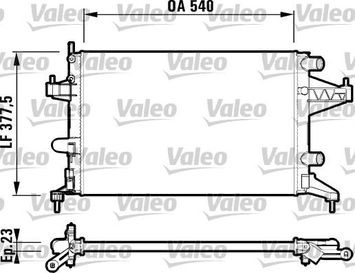 Valeo 732825 - Radiator, engine cooling parts5.com