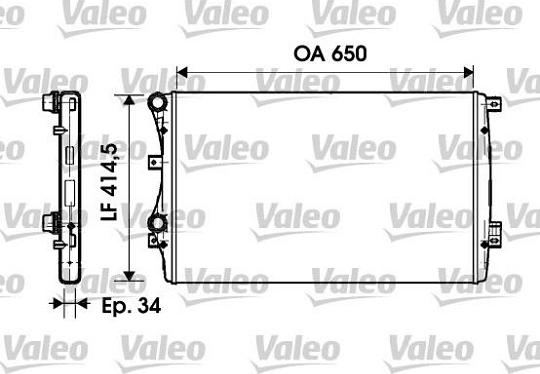 Valeo 732872 - Radiator, racire motor parts5.com