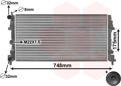 Van Wezel 49002037 - Jäähdytin,moottorin jäähdytys parts5.com