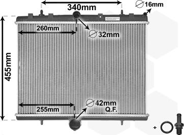 Van Wezel 40002314 - Hladnjak, hlađenje motora parts5.com