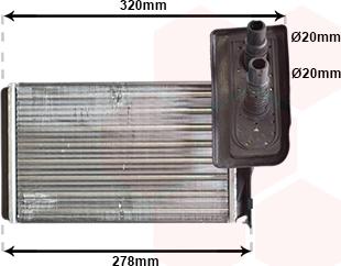 Van Wezel 43006099 - Schimbator caldura, incalzire habitaclu parts5.com