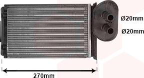 Van Wezel 58006296 - Schimbator caldura, incalzire habitaclu parts5.com