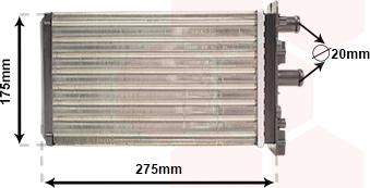 Van Wezel 58006239 - Schimbator caldura, incalzire habitaclu parts5.com