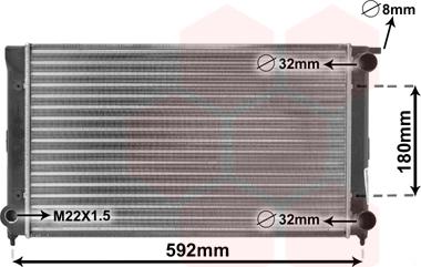 Van Wezel 58002045 - Radiator, racire motor parts5.com