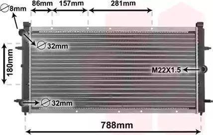 Nissens 65242A - Radiator, racire motor parts5.com