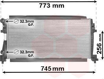 Van Wezel 58002340 - Chladič, chlazení motoru parts5.com