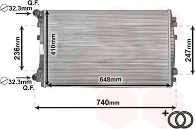 Van Wezel 58002338 - Chladič, chlazení motoru parts5.com