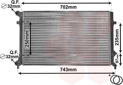 Van Wezel 58002204 - Radiator, racire motor parts5.com