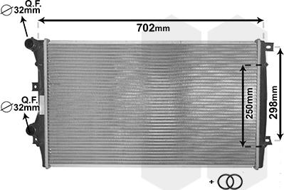 Van Wezel 58002206 - Radiator, racire motor parts5.com