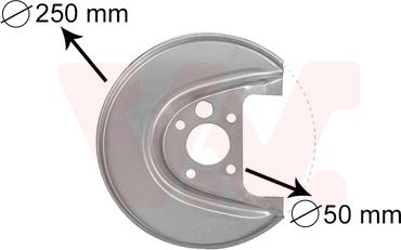 Van Wezel 5888373 - Protectie stropire,disc frana parts5.com