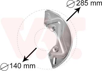 Van Wezel 5826371 - Splash Panel, guard, brake disc parts5.com