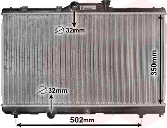 Van Wezel 53002147 - Chłodnica, układ chłodzenia silnika parts5.com