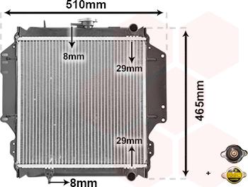 Van Wezel 52002012 - Radiator, racire motor parts5.com