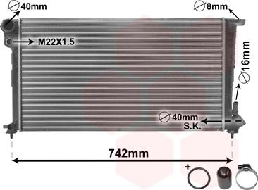 Van Wezel 09002159 - Radiator, engine cooling parts5.com