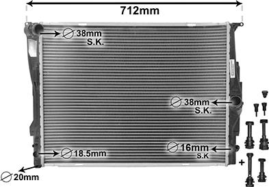 Van Wezel 06002303 - Radiator, racire motor parts5.com